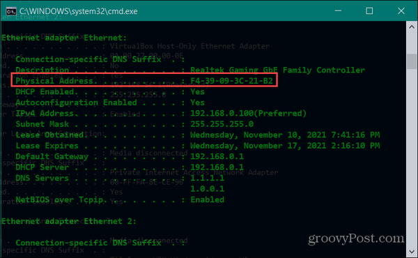 MAC-Address-CMD MAC-Address-CMD