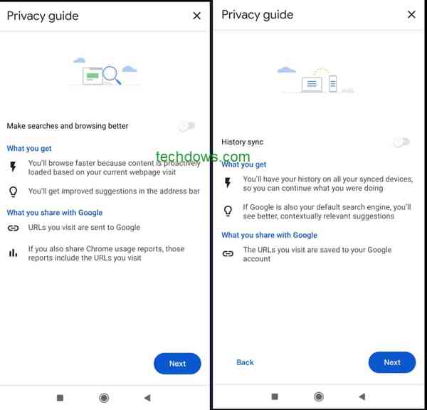 Make-searches-and-browsing-better-and-history-sync-in-privacy-Guide