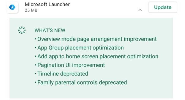 Microsoft-Launcher-changelog