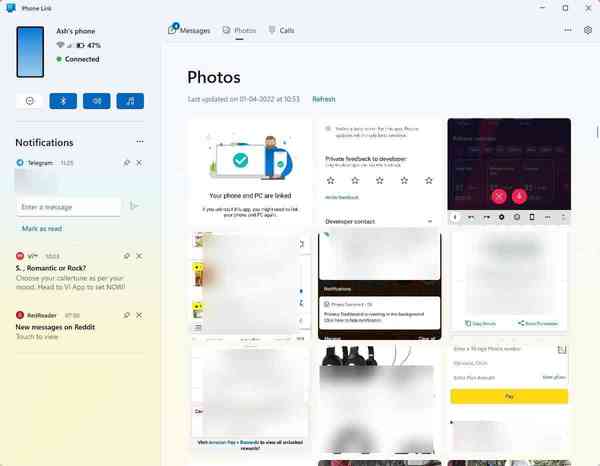 Microsoft-Phone-Link-app-Photos-tab