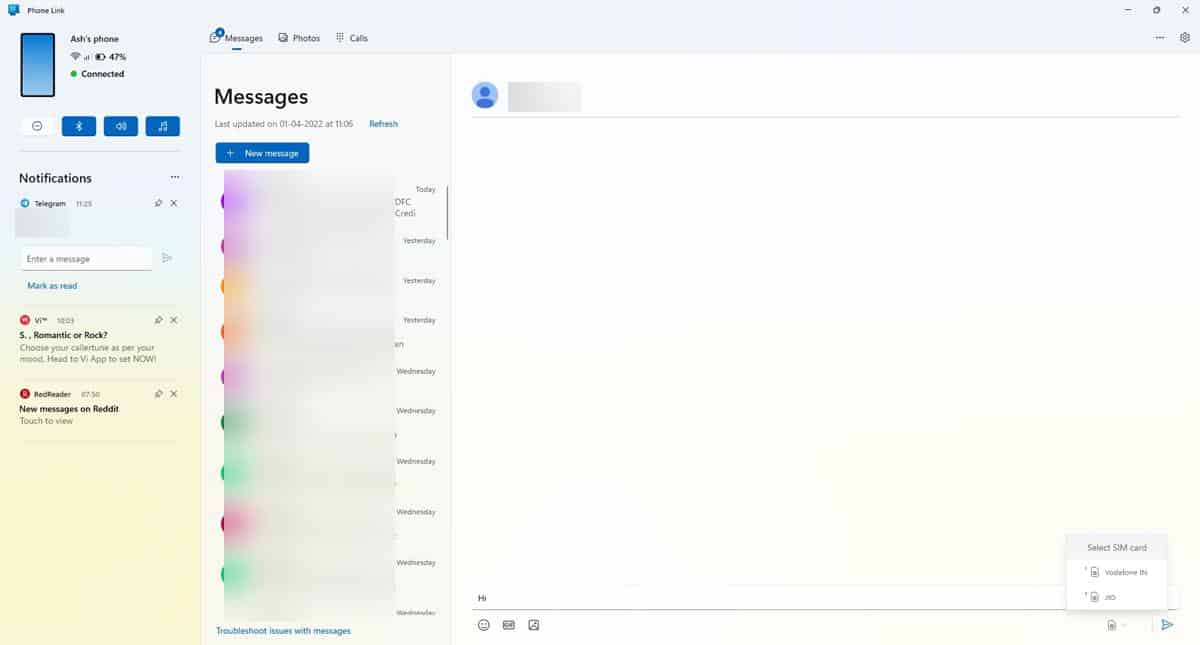 Microsoft-Phone-Link-app-messages