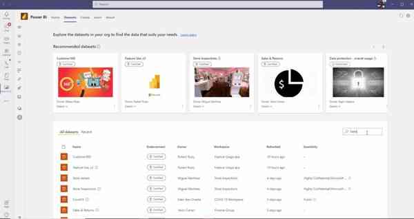 Microsoft-Power-BI-datasets