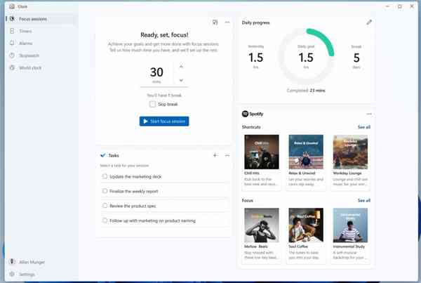 Microsoft-Windows-11-Clock-app