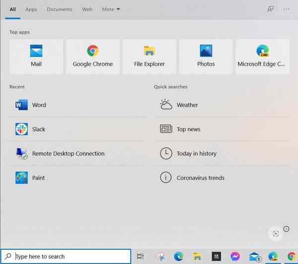 Microsoft-Windows-search-bar