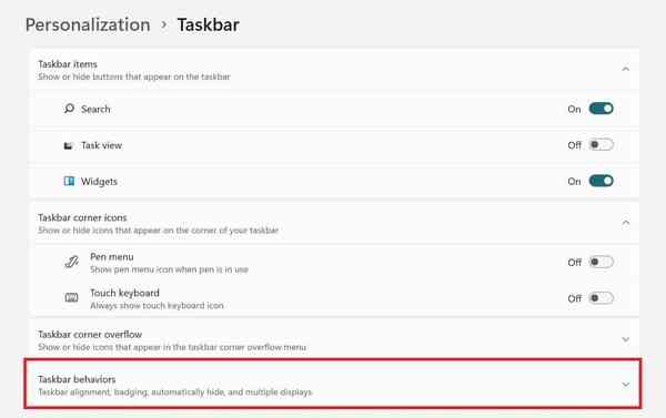 Move-Windows-11-Taskbar-Icons-to-Left-3