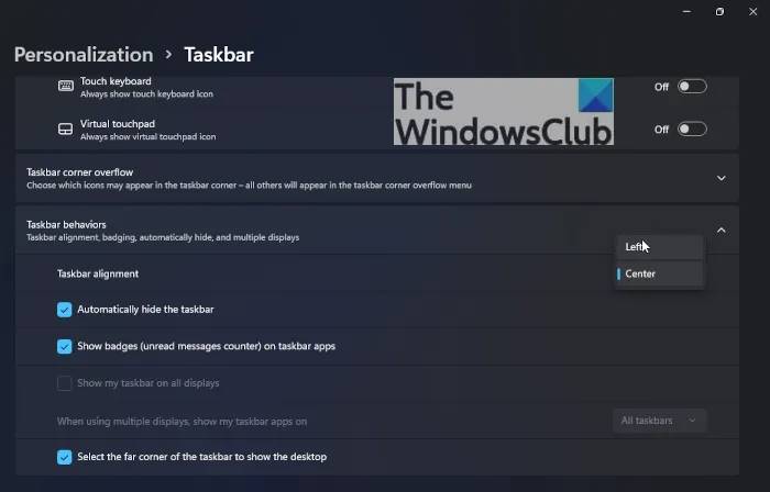 Move-taskbar-icons-to-the-left