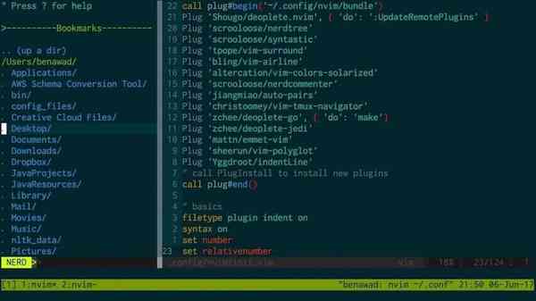 Neovim-user-interface-linux