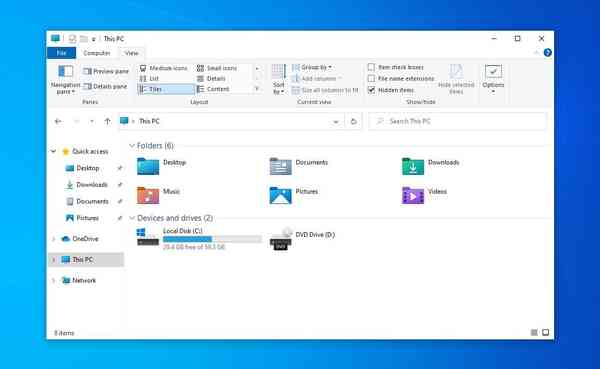 New-File-Explorer-interface