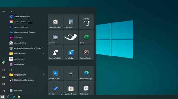 New-Start-Menu-in-dark-theme