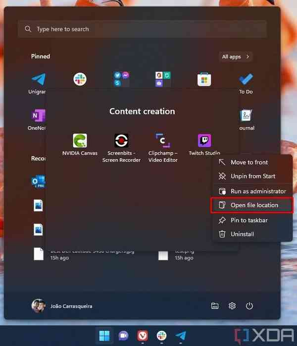 Option-to-open-file-location-on-Start-menu Option-to-open-file-location-on-Start-menu