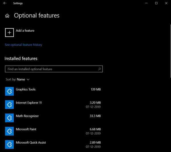 Optional-features-page