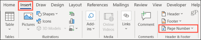 PageNumber-WordHeaderFooter