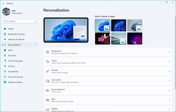 Personalixzation-Settings-Windows-11 Personalixzation-Settings-Windows-11