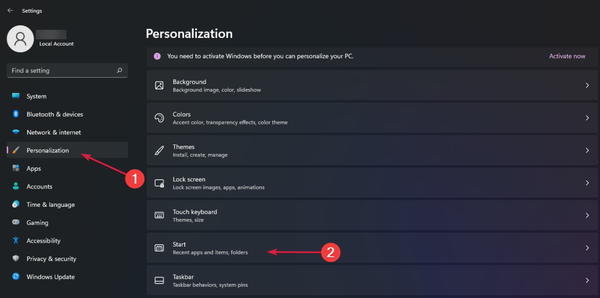 Personalization-Start-Windows11
