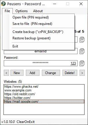Peusens-Password-Manager-Lite-backup-and-restore-database