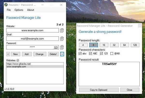 Peusens-Password-Manager-Lite-generate-secure-password
