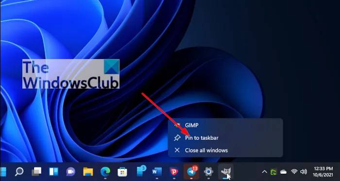 Pin-app-to-taskbar-from-the-taskbar