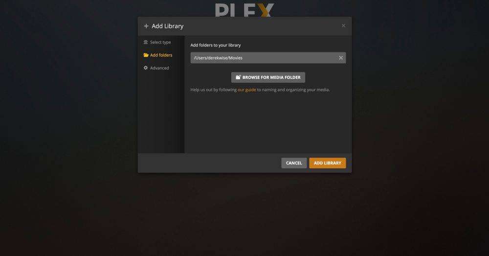 Plex_AddingMedia_Derek