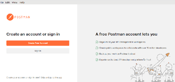 Postman-Ubuntu-Interface