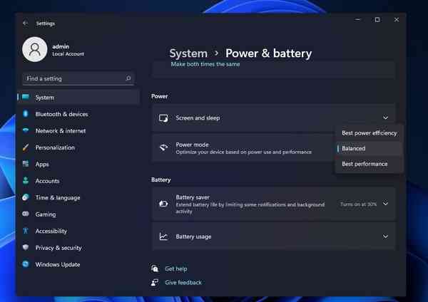 Power-modes-on-Windows-11
