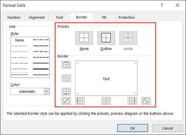 PresetsBorders-ExcelCustomBorder