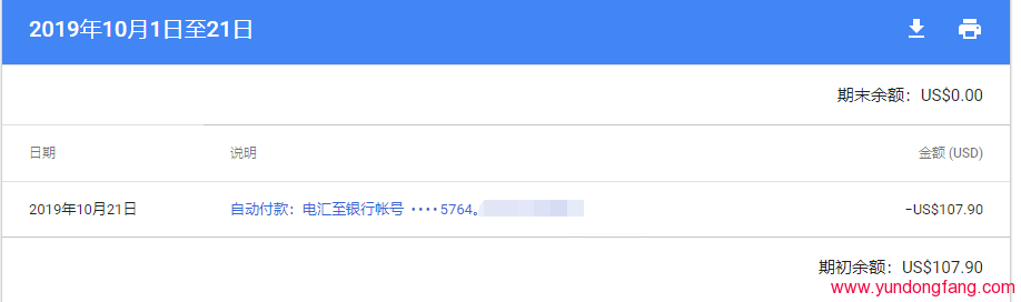 YouTube提现电汇几天到账？Google AdSense付款电汇什么时候到？