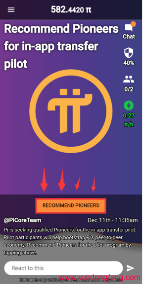 Pi Network(Pi币)成为推荐先锋后,如何邀请朋友成为先驱者