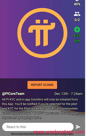 Pi Network(Pi币)官宣:报告诈骗和虚假信息