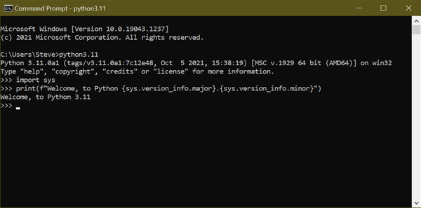 官方 Python 解释器现已在 Microsoft Store 中提供