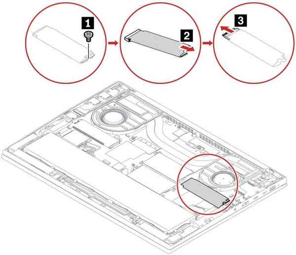 Removing-the-SSD-on-the-right-side-in-the-Lenovo-ThinkPad-X1-Extreme-Gen-5-1024x882-1