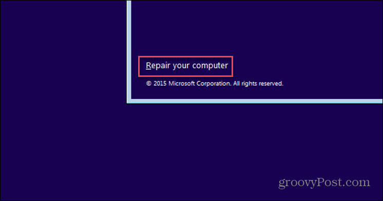 Repair-Install