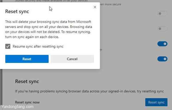 Reset-Sync-option-in-Edge-Chromium-Settings