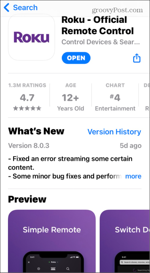 Roku-App-ios