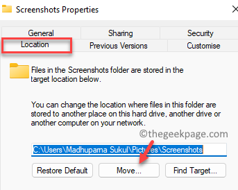 Screenshot-Properties-Location-tab-Move Screenshot-Properties-Location-tab-Move