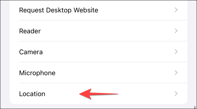 Select-location-in-Safari-Settings-on-iphone-or-ipad