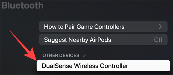 Selecting-DualSense-Controller-in-Bluetooth-accessories-on-apple-tv