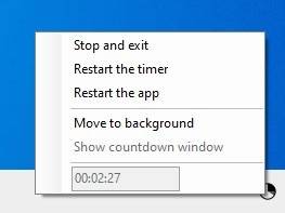 Shutdown-Timer-Classic-tray-menu