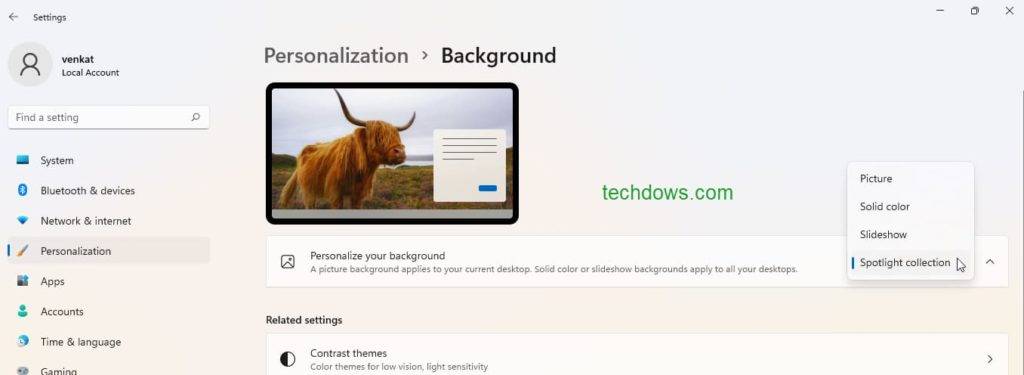 Spotlight-colleciton-option-in-Windows-11-background-settings-1024x375-1