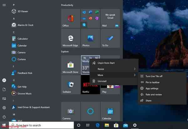 Start-Menu-live-tiles