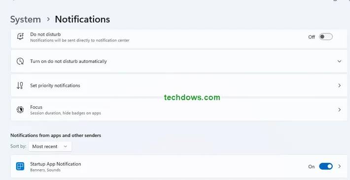 Startup-App-notification-Setting