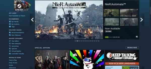 Steam-Main-Page