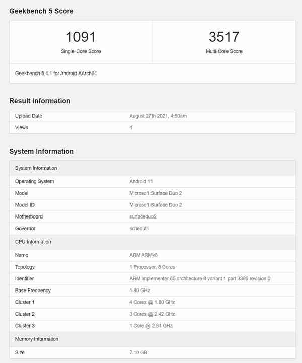 Surface-Duo-2-benchmark