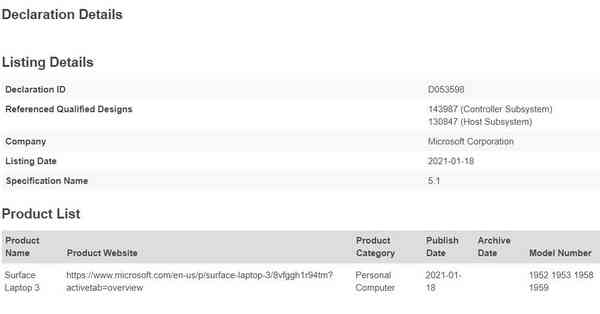 Surface-Laptop-4-Bluetooth-SIG-1