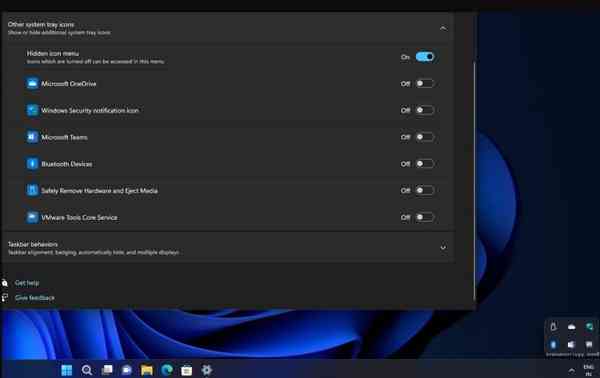 System-tray System-tray