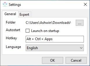 SystemTrayMenu-hotkey-settings