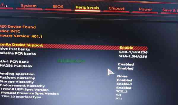 TPM-2.0-UEFI-spec-version-interface-type-details