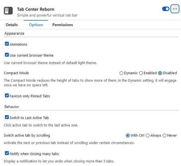 Tab-Center-Reborn-options