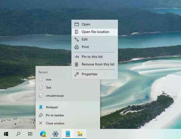 Taskbar-jump-list