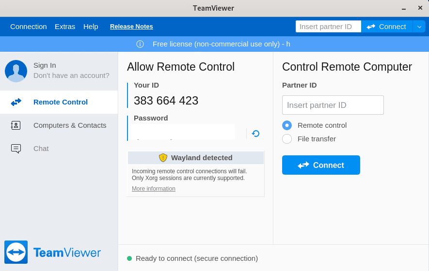 TeamViewer-interface TeamViewer-interface