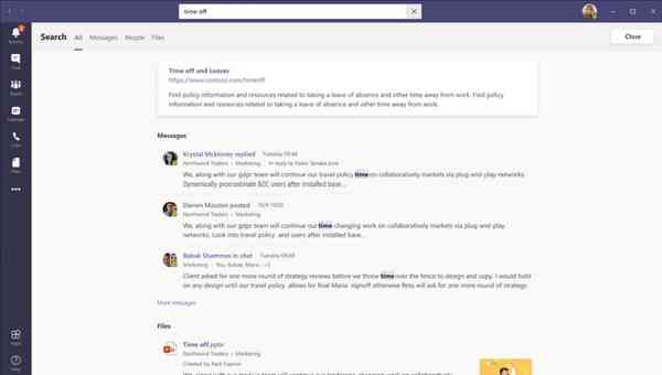 Teams-search-experience
